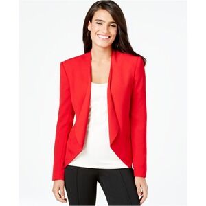 Philosophy NWT Red Waterfall Blazer Jacket Size‎ 6 Women Sheer Lined Formal